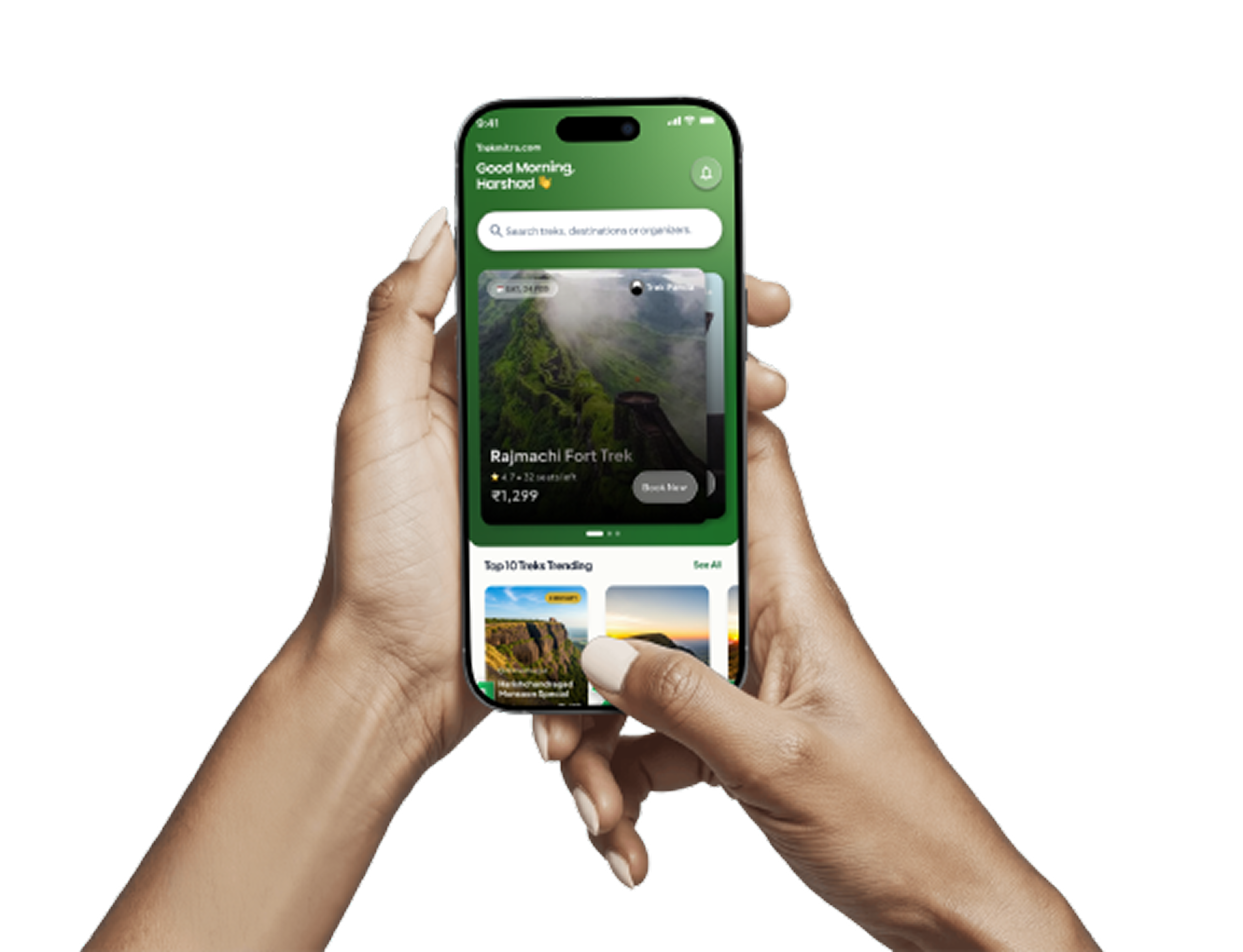 TrekMitra mobile app for trekkers